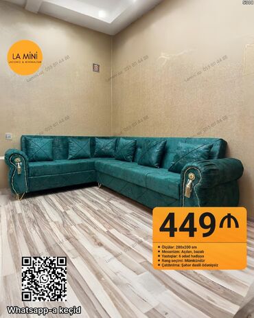 Komodlar: Künc divan, Açılan, Bazalı, Parça, Şəhərdaxili pulsuz çatdırılma