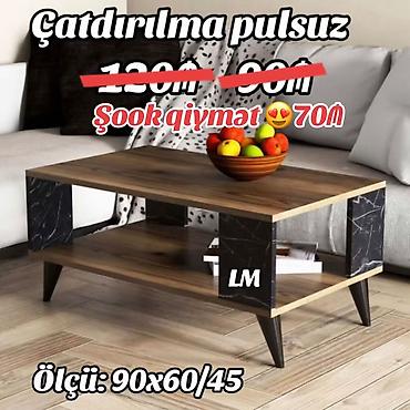 stol stul satilir: Masaüstü Jurnal Masaları – 3 model - Ölçü: 90 x 60 x 45 sm - Aşağı — 3