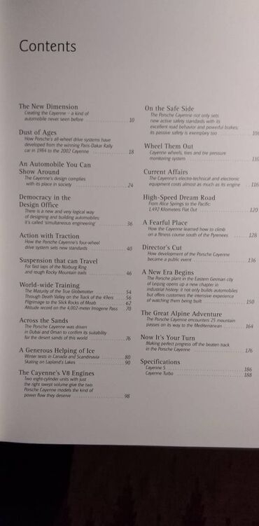 Knjige i stripovi: Knjiga: Porsche Cayenne, 2002. god. ISBN 3-7688-1403-3, veliki — 3