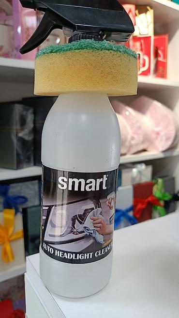 qab maçalkası: Məhsul: Smart Auto Headlight Cleaner – far təmizləyici spreylə süngər — 1