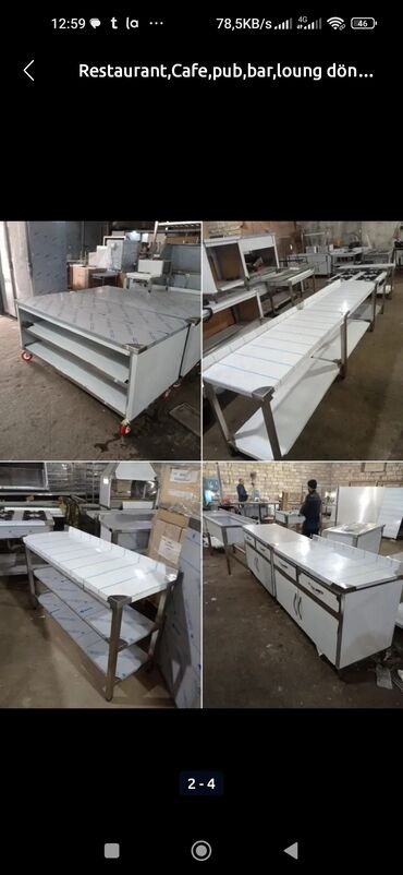 Digər restoran, kafe avadanlığı: Restoran, kafe, pub, bar və lounge məkanları üçün paslanmayan poladdan — 3