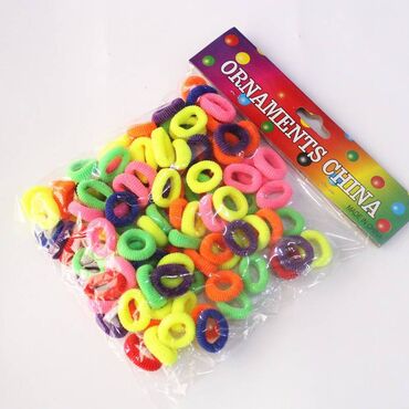 один штук: Детские разноцветные бесшовные мягкие резинки для волос 48
