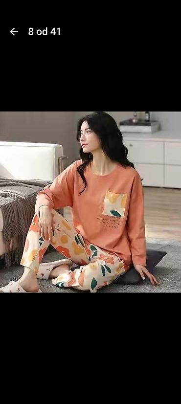 Pidžame: Ženske pidžame – dvodelni kompleti - Gornji deo: dug rukav, udoban — 8