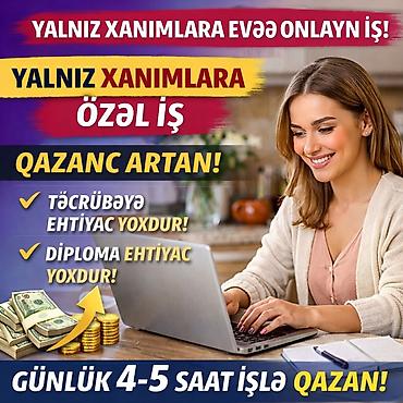 is axtariram bag evinde: Marketoloq tələb olunur, 30-45 yaş, Təcrübəsiz — 4