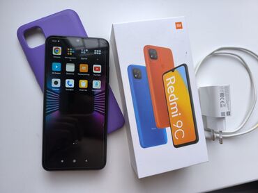 телефоны в кредит бишкек: Xiaomi, Redmi 9C, Б/у, 128 ГБ, цвет - Черный, 2 SIM