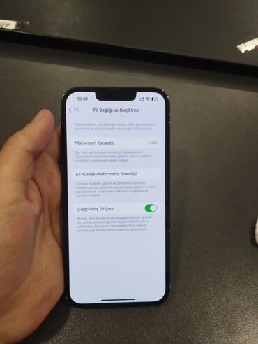 soba islenmis: IPhone 13, 128 GB, Qara, Face ID