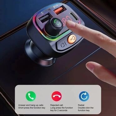 divar kağızları telefon üçün 2022: C14 Avtomobil Bluetooth FM modulyatoru. Material: ABS Bluetooth