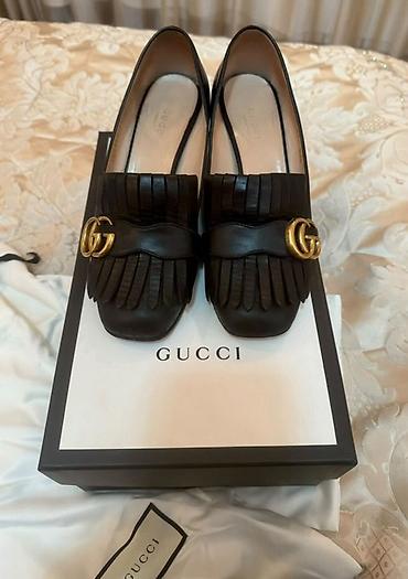 Tuflilər: Gucci qadın ayaqqabısı – “Pumps” model - Rəng: qara - Material — 2
