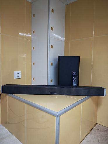 dinamik rəfi: Hoffmann soundbar + subwoofer dəsti - Zərif dizaynlı uzun soundbar və — 1