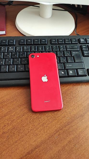 IPhone SE, Б/у, 128 ГБ, Красный, Чехол, 78 %