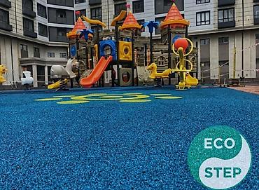 Бесшовное резиновое покрытие для детских и спортивных площадок ECO