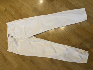 джинсы размер 42: Повседневные брюки, Зауженные, Италия, Хлопок, Средняя талия, Лето, L (EU 40)