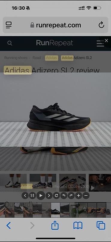 adizero: Мужские кроссовки, 43, 44, Adidas, Новый, цвет - Черный — 3
