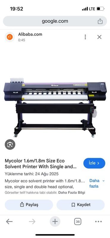 Biznes üçün program təminatı: MyColor Eco Solvent Printer – 1.6 m / 1.8 m 3.20 - Geniş format