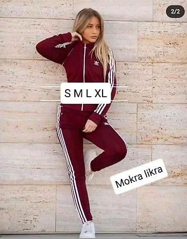 zlatne pantalone: Komplet trenerka mokra likra. 
 Cena 3000 dinara



j5 — 5