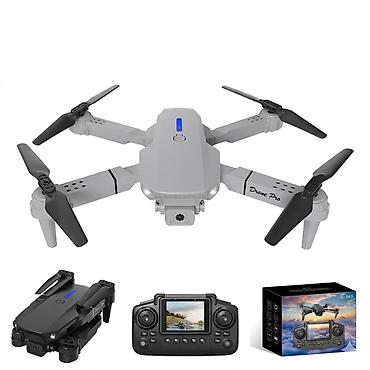 dji phantom: Складной квадрокоптер Drone E88 air с камерой и пультом с экраном — 1