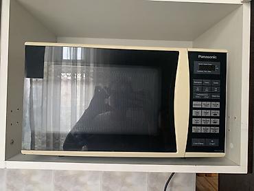 soba şüşəsi: Mikrodalğalı soba Panasonic, Ayrıca dayanan, Qril ilə, rəng - Qara, İşlənmiş — 2