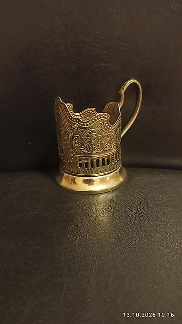 mis caydan: Metal fincanaltı (stəkan üçün podstakanik) - Material: metal — 3
