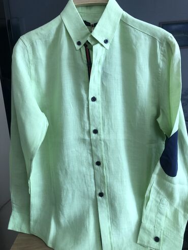 13 лет: Детский топ, рубашка, цвет - Зеленый, Новый