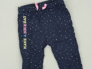 fioletowe spodnie dresowe: Sweatpants, So cute, 9-12 months, condition - Good