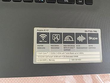 xbox series 360: İşlənmiş Acer Aspire, 17.3 ", Intel Core i7, 1 TB, Ödənişli çatdırılma, Ünvandan götürmə — 2