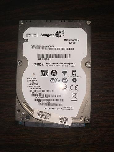 lezva disk: SATA HDD 2.5" 320GB Seagate Momentus Thin (Noutbuk və PC üçün) — 1