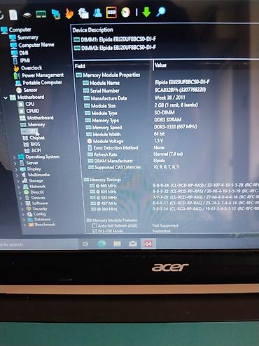 telefon card: Acer Aspire One Q1VZC / 320 GB HDD / 4GB rama / Punjac Prodajem Acer — 4