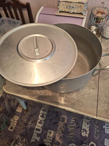 Mətbəx aksesuarları: Qazan, rəng - Gümüşü, Alüminium, 5-dən çox l