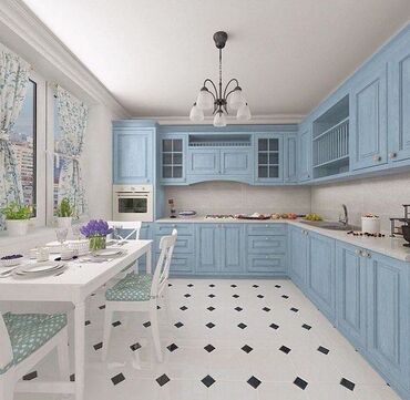 Sifarişlə mətbəx mebeli: Sifarişlə mətbəx dəsti, Özü çəkən petlələr, Mat laminat, Kredit var, Rayonlara çatdırılma, Pulsuz çatdırılma — 22