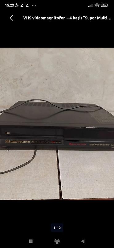 sega kasetler: JVC VHS videomaqnitofon – 4 başlı, “Super Multi System” — 2