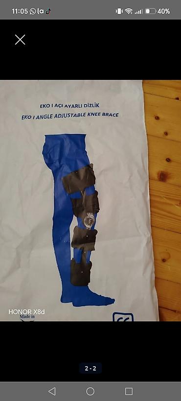 pratez ayaqlar: Məhsul: EKO I Angle Adjustable Knee Brace – bucaq tənzimlənən diz — 1