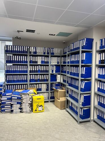 Sifarişlə stelajlar: Anbar və mağazalar üçün metal rəf sistemi - Material: qalın metal — 10