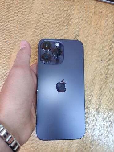 usb card: IPhone 14 Pro Max, 256 GB, Deep Purple, Zəmanət, Barmaq izi, Simsiz şarj