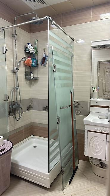 dus kabinalar: Şüşə kabinli duş sistemi - Ölçü: Təxmini kvadrat formalı duş kabini — 2