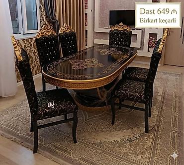 100: Qonaq otağı üçün, Yeni, Açılan, Oval masa, 6 stul — 1