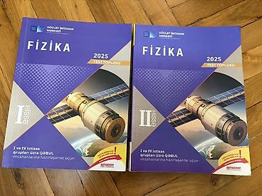 Məktəb dərslikləri: Məhsul: “Fizika 2025 – Test Toplusu” (DİM), 2 hissəlik dəst Təsvir: - — 1
