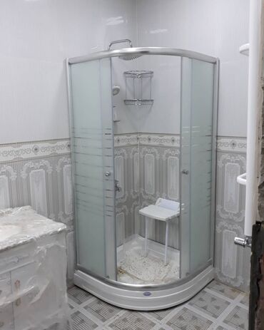Duş kabinaları, arakəsmələr: Yeni Üstü açıq kabina, Künc üçün, Ödənişli çatdırılma — 24