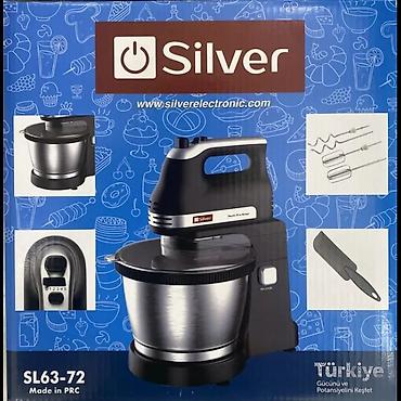 blender ucuz: Silver SL-6372 Stasionar Mikser – 3.5L Planetar Mikser (5 sürət) — 1