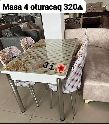 stul kuxna: Mətbəx üçün, Yeni, Açılmayan, 4 stul — 1