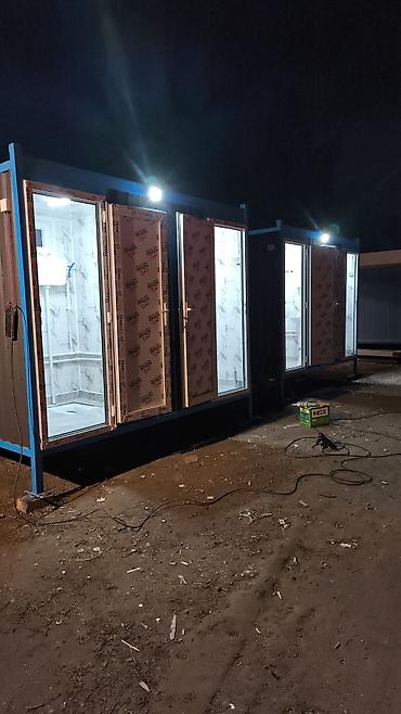 Metal karkaslı mobil sanitar blok – duş və tualet konteyneri - — 5