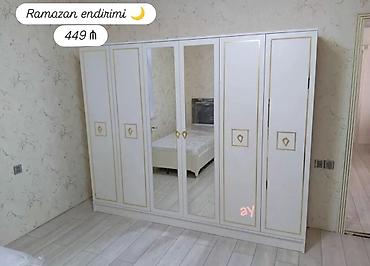 Dolablar: *6 Qapılı Dolab* – Sifarişlə Hazırlanır Ölçü: 240 × 47 × 200 Rəng — 5