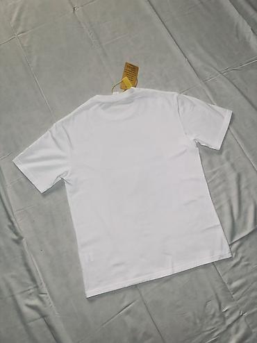 для головы: Белая футболка Bape - Цвет: белый - Принт: крупное черное графическое — 2