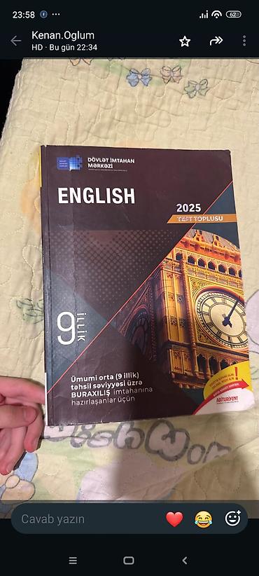 Testlər: Məhsul: DİM “English” 2025 Test Toplusu – 9 illik Təsvir: - Dövlət — 1