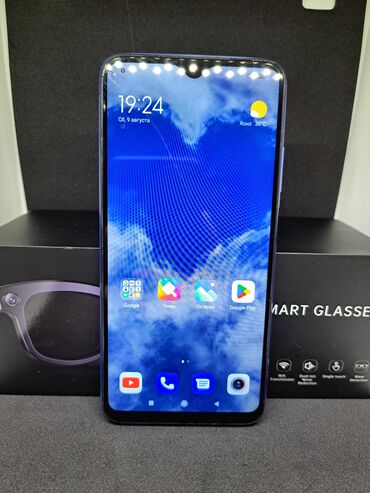 Redmi, Redmi 9T, Колдонулган, 128 ГБ, түсү - Көк, 2 SIM