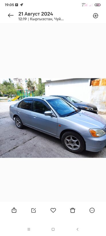 бензонасос хонда цивик: Honda Civic: 2001 г., 1.5 л, Автомат, Бензин, Седан