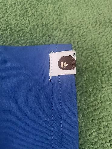 Эркектер кийими: Синяя футболка BAPE (A Bathing Ape), размер M. - Материал: плотный — 5