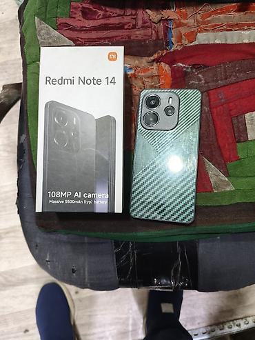 pixel 2: Redmi, Redmi Note 14, Б/у, 256 ГБ, цвет - Черный, 2 SIM — 2