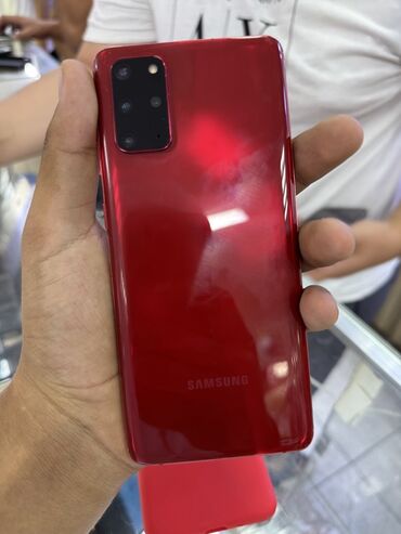 продаю самсунг телефон: Samsung Galaxy S20 Plus, Б/у, 128 ГБ, цвет - Красный, 2 SIM, eSIM