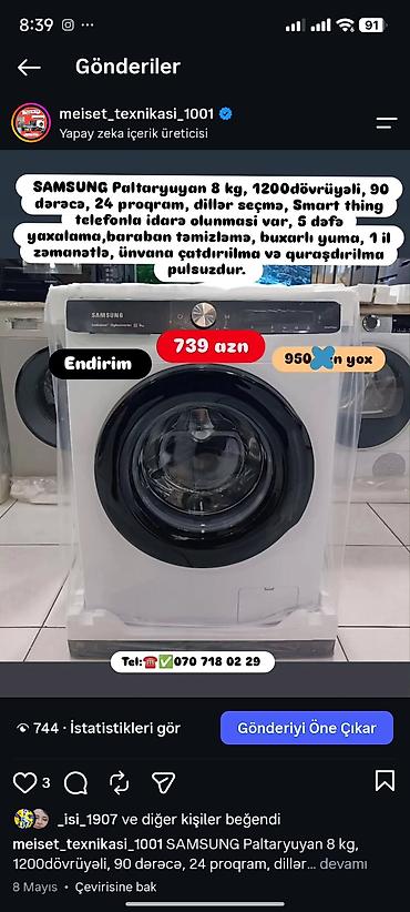 sok masini: Paltaryuyan maşın 6 kq, Yeni, Pulsuz çatdırılma — 8