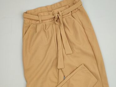 Women's Clothing: Material trousers for women, Size S (EU 36)